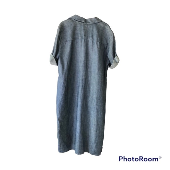 J. Jill Denim Button Down Tunic Blouse Womens Size Sm - Picture 4 of 8